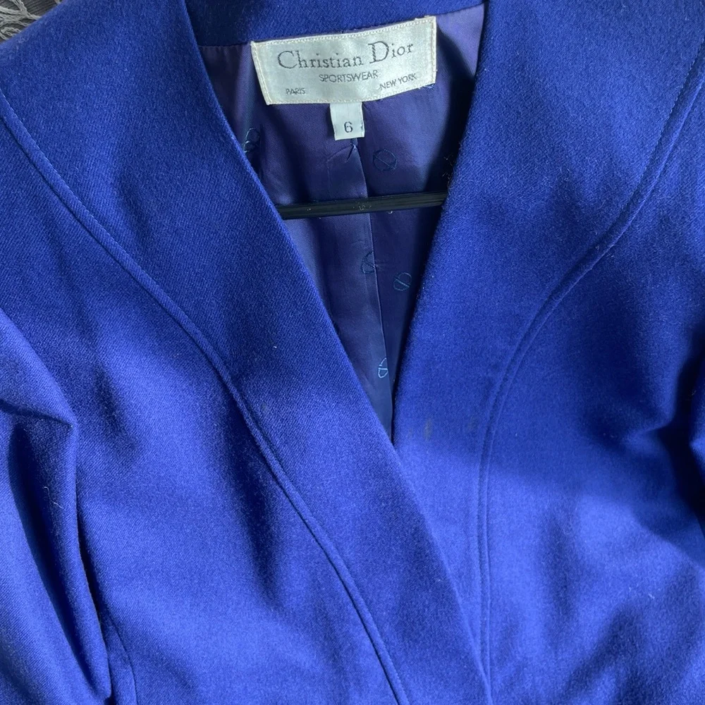 Christian Dior Vintage Women's Vibrant Purple Blazer
